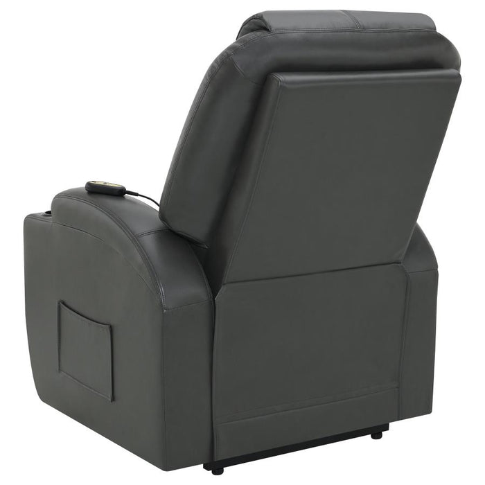 Sanger Upholstered Power Lift Recliner Chair with Massage