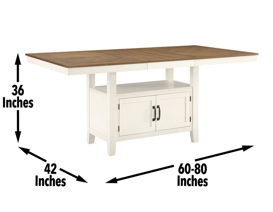 Hyland Counter Dining Set Brown