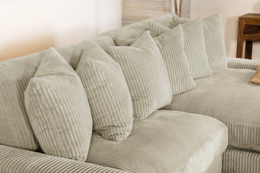 Blaine Upholstered Reversible Sectional Sofa Sand