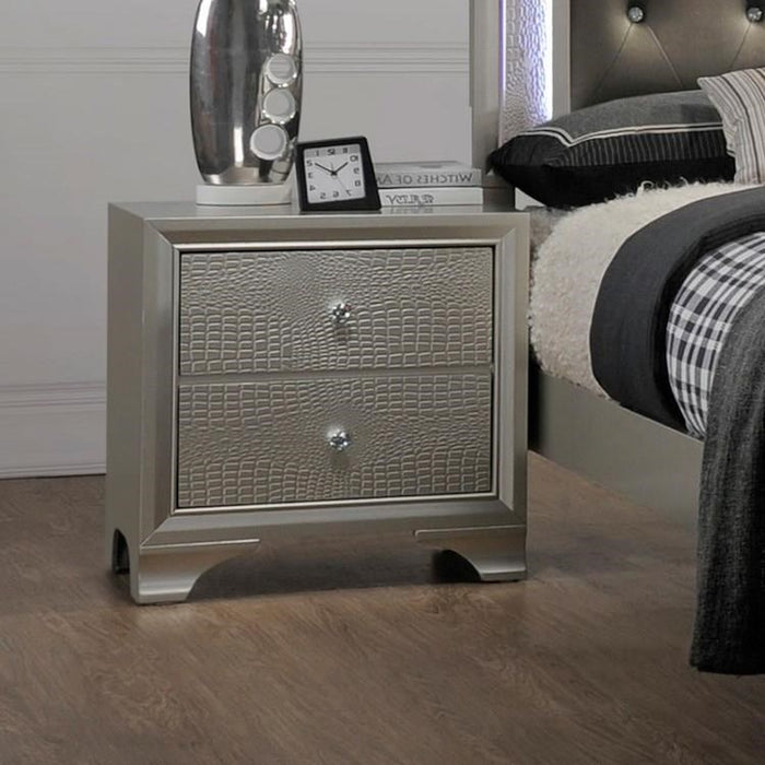 Lyssa Champagne Nightstand