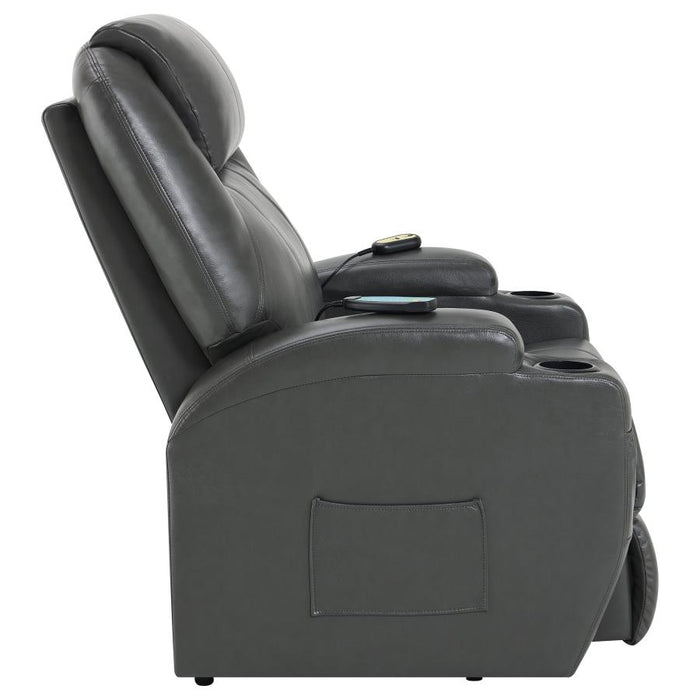 Sanger Upholstered Power Lift Recliner Chair with Massage