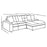 Blaine Upholstered Reversible Sectional Sofa Sand