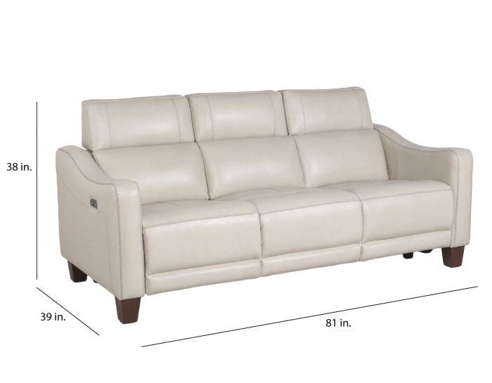 Giorno 3-Piece Leather Reclining Upholstery Set (Sofa, Loveseat and Recliner)