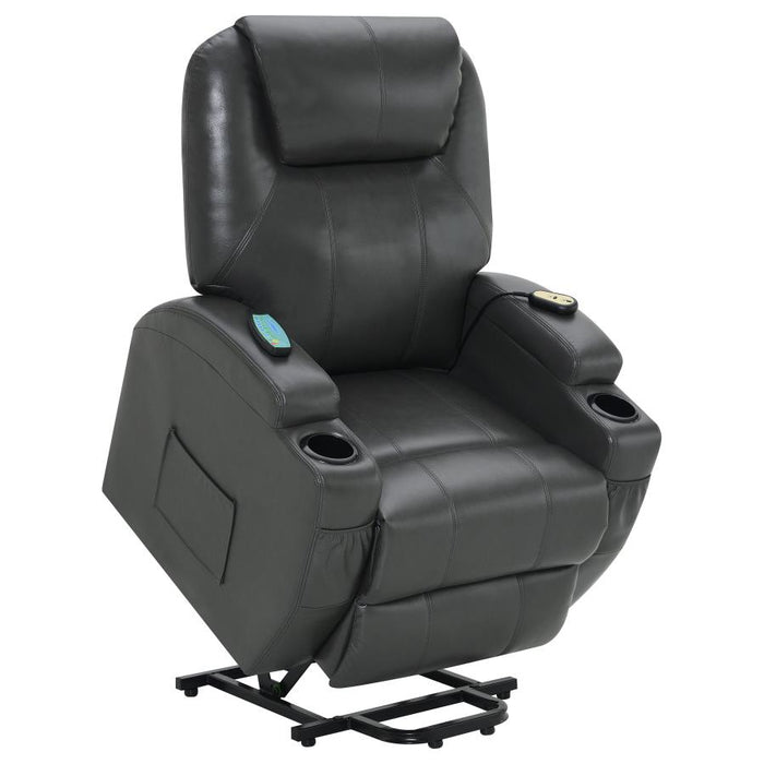 Sanger Upholstered Power Lift Recliner Chair with Massage