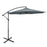 10 Feet Offset Umbrella with 8 Ribs Cantilever and Cross Base