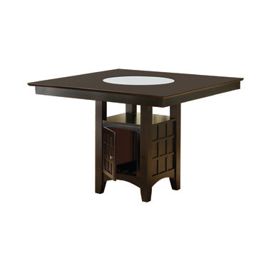 Clanton Storage Counter Height Table Cappuccino