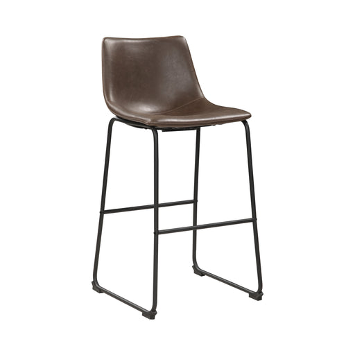 Armless Bar Stools Two-Tone Brown And Black