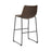 Armless Bar Stools Two-Tone Brown And Black