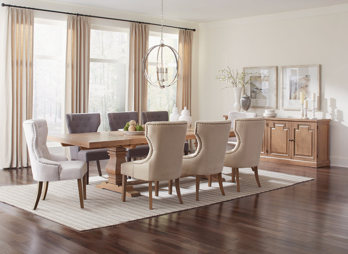 Florence Tufted Upholstered Dining Chair Beige