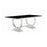 Antoine Rectangular Dining Table Chrome And Black