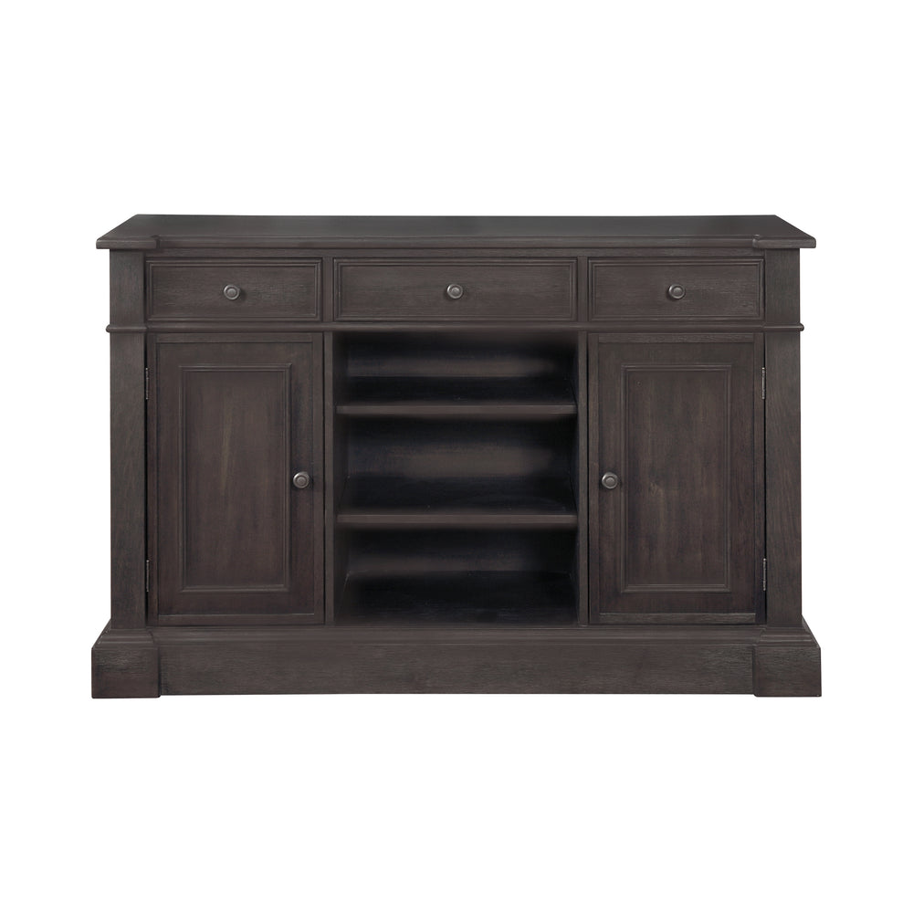 Phelps 2-Door Rectangular Server Antique Noir