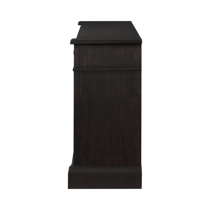 Phelps 2-Door Rectangular Server Antique Noir