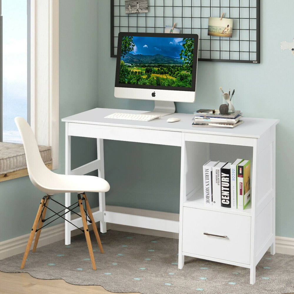 47.5" Modern Home Computer Desk with 2 Storage Drawers