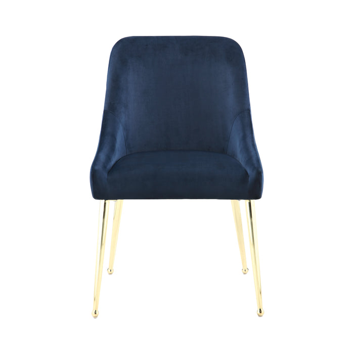 Side Chairs Dark Ink Blue (Set Of 2)