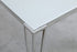 Pauline Rectangular Dining Table With Metal Leg White And Chrome