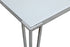 Pauline Rectangular Dining Table With Metal Leg White And Chrome