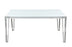 Pauline Rectangular Dining Table With Metal Leg White And Chrome