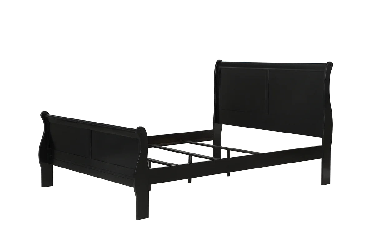 Louis Philip  Queen Bedroom set Black