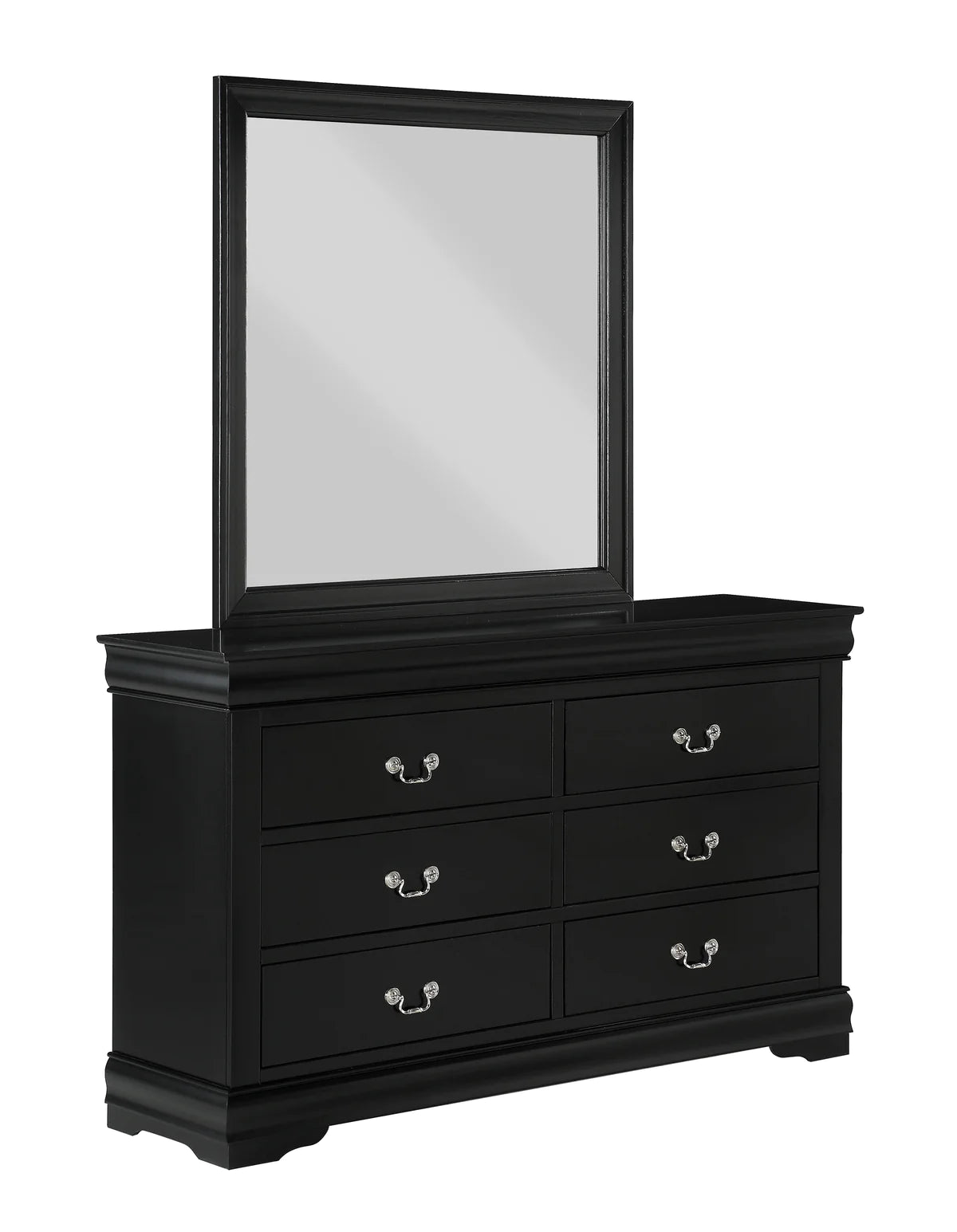 Louis Philip  Queen Bedroom set Black