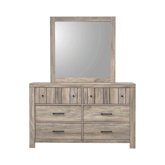 Adelaide Rectangular Mirror Rustic Oak