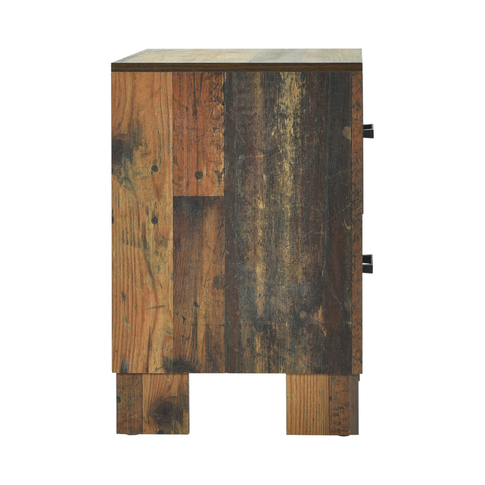 Sidney 2-Drawer Nightstand Rustic Pine