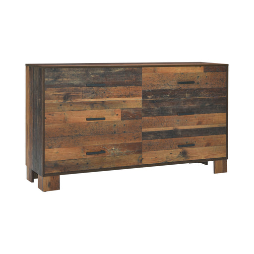 Sidney 6-Drawer Dresser Rustic Pine