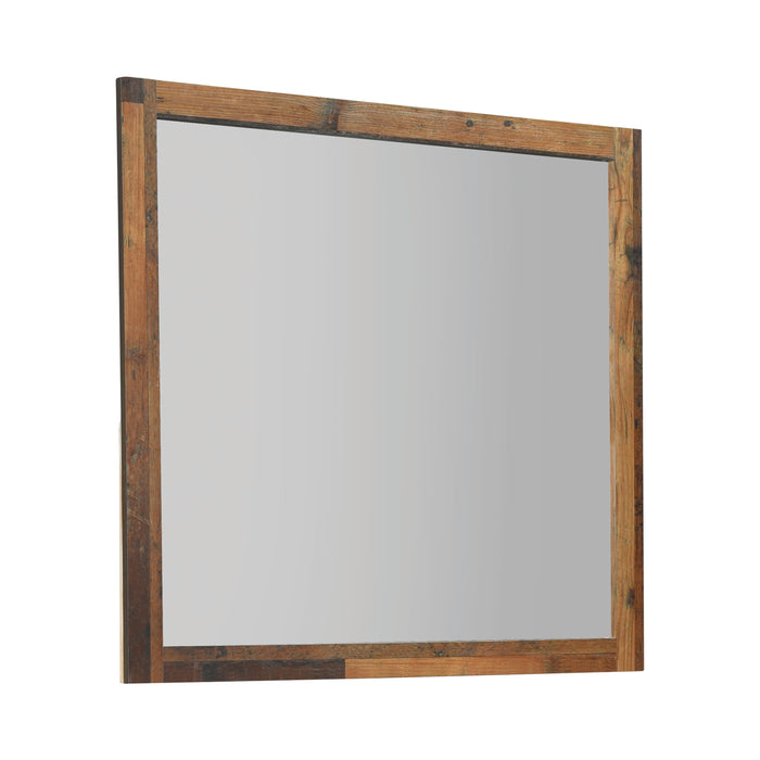 Sidney Square Mirror Rustic Pine