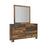 Sidney Square Mirror Rustic Pine