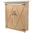 64" Wooden Storage Shed Outdoor Fir Wood Cabinet