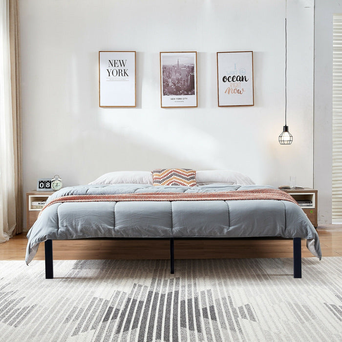 Queen Heavy Duty Metal Platform Bed Frame