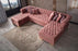 Lauren Velvet  Double Chaise Sectional