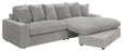 Blaine Upholstered Reversible Sectional Fog