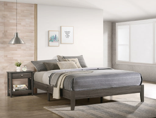 Skyler Gray Platform Bed