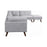 Churchill Button Tufted Armless Chair Grey