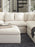 Hobson Sloped Track Arms Sofa Off-White