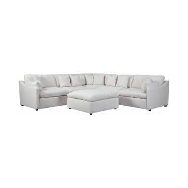 Hobson Sloped Track Arms Sofa Off-White