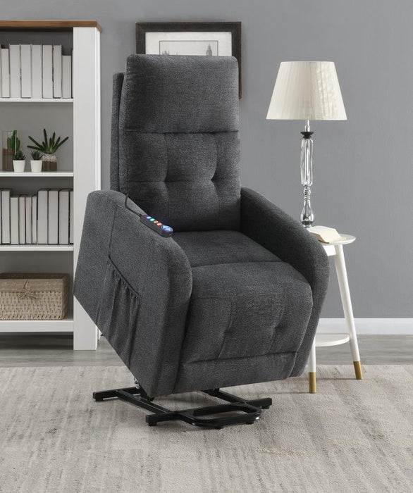 Tufted Upholstered Power Lift Recliner