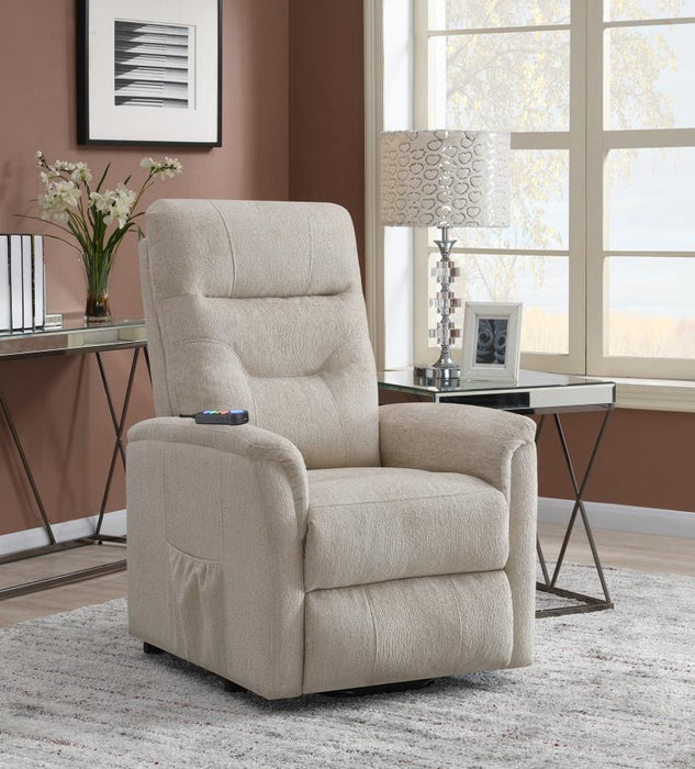 Tufted Upholstered Power Lift Recliner