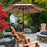 10ft 3 Tier Outdoor Patio Umbrella with Double Vented