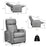 Recliner Sofa Wingback Chair with Massage Function