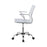 Adjustable Height Office Chair White And Chrome