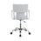 Adjustable Height Office Chair White And Chrome