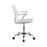 Adjustable Height Office Chair White And Chrome