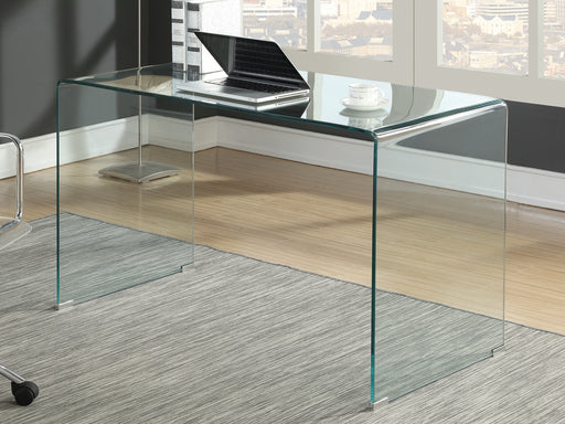 Highsmith Glass Writing Desk Clear(Pick up Only)