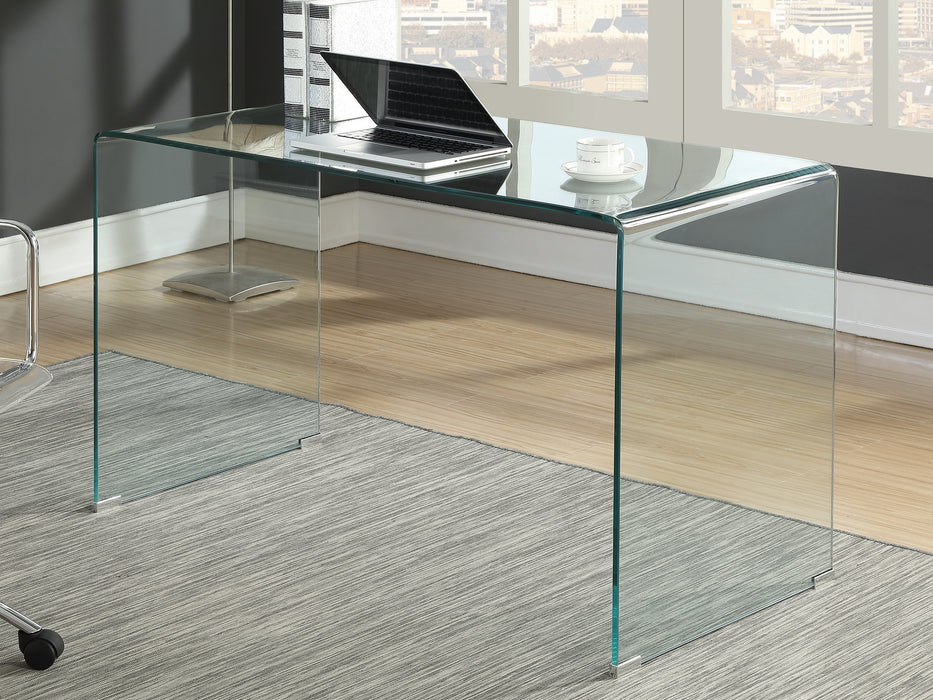 Highsmith Glass Writing Desk Clear(Pick up Only)