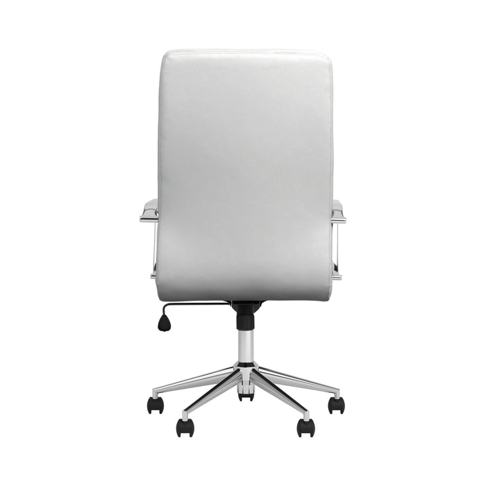 High Back Upholstered Office Chair White