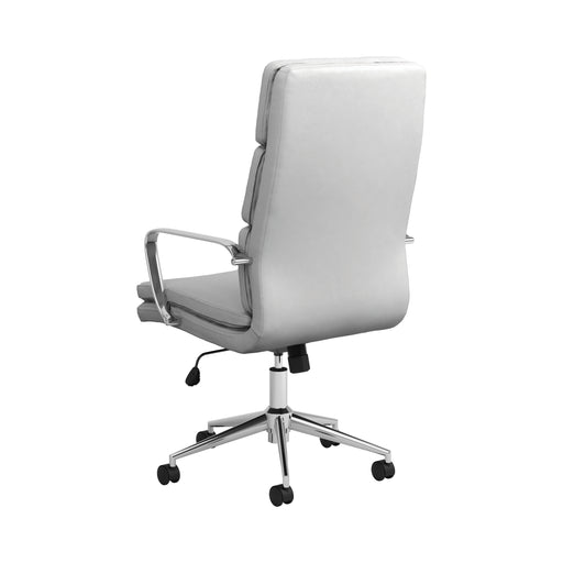 High Back Upholstered Office Chair White