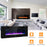 60 Inch Recessed Ultra Thin Mounted Wall Electric Fireplace