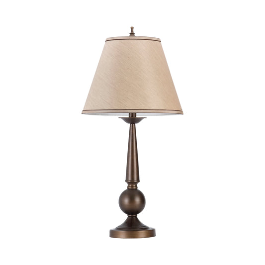 Cone Shade Table Lamps Bronze And Beige