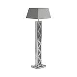 Geometric Base Floor Lamp Silver